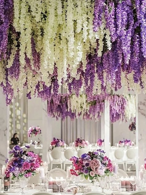 10 Artificial Wisteria Flowers Vines Silk Flowers Hanging Wreaths Wedding Party Home Decoration Green Wall Ceiling Flower DecorI discovered amazing products on SHEIN.com, come check them out! Hanging Flowers From Ceiling, Bridgerton Event, Wisteria Decor, Hanging Floral Decor, Pineapple Cupcake, Hanging Wreaths, Bridgerton Party, Wreaths Wedding, Wisteria Wedding