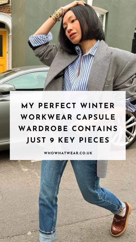 Work Time Capsule Wardrobe, Business Casual Winter Capsule Wardrobe, Office Fits Winter, Modern Winter Outfits Women, Cold Weather Office Outfits Business Casual, Street Style Workwear, Winter Outfits Cold Work Business Casual, Workwear Fashion Winter, Workwear Fashion 2024