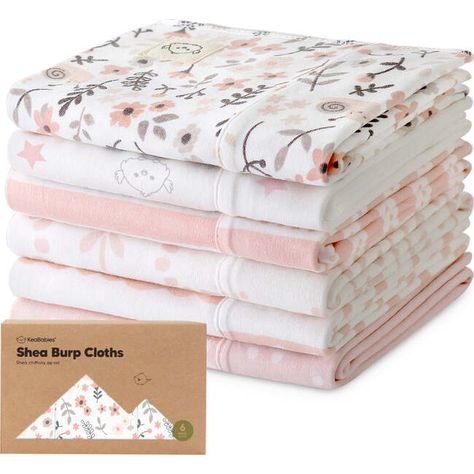 The KeaBabies Shea Burp Cloths for baby girls and baby boys combine modernity with timeless style. Sized at 20" by 12", these organic burping clothes sits comfortably on your shoulder without slipping off, providing maximum protection from drools and milk spit ups. 20" by 12" perfectly sized burp cloths Super absorbent, catches liquid well Foldable into compact sizes to fit into your diaper bags Made to be durable for everyday use Machine washable and dry-able | Burp Cloths | Baby's Shea Cloth, Sweet Charm (Pack of 6) (Pink) KeaBabies | Maisonette collects the best children’s products from around the world (unlike Zulily, Etsy, The Tot, Farfetch Kids, Childrensalon, Crate and Kids, Kohls, Wayfair, Buy Buy Baby, Nordstroms, Mini Boden, J.Crew Factory, or PotteryBarn Kids), creating a curate Burping Cloths, Best Baby Blankets, Burp Rags, Baby Washcloth, Babies Newborn, Baby Kit, Burp Cloth Set, Baby Burp Cloths, Changing Mat