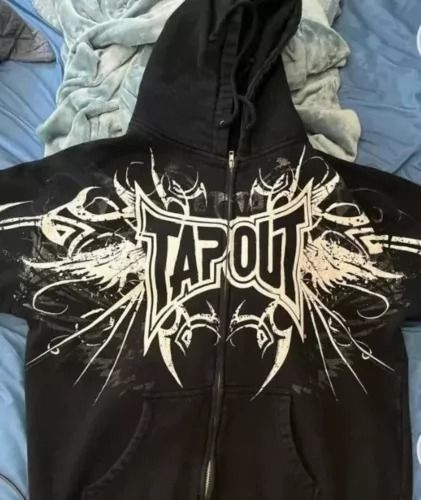 TapouT Hoodie for sale | eBay Y2k Popstar, Retro Hoodies, Gothic Mode, American Hoodie, Y2k Sweatshirt, Y2k Baddie, Red Y2k, Goth Clothes, Fashion Oversized