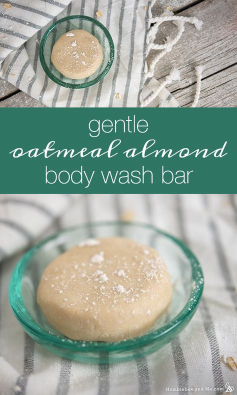 Body Wash Bar Recipe, Diy Body Wash Bar, Oatmeal Body Wash, Homemade Body Wash Recipe, Body Wash Recipe, Diy Body Wash, Almond Oil Benefits, Homemade Body Wash, Shampoo Bar Recipe