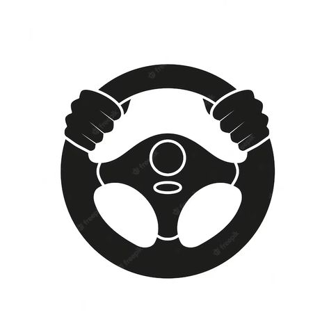 Premium Vector | Steering wheel icon hands on steering wheel driver driving car test drive landing page driving lessonsvector icon isolated on background Driving Photo, Steering Wheel Logo, Car Symbols, Drive Logo, Car Icon, Drive App, Wheel Logo, Car Sticker Design, Emoji Photo