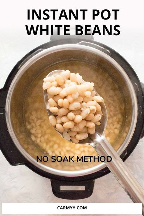 Instant Pot Beans, Soak Beans, Pressure Cooker Beans, Pot Beans, Cooking Beans, Power Pressure Cooker, Stovetop Pressure Cooker, Navy Beans, How To Soak Beans