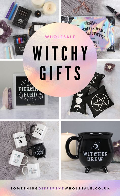 Witch Gift Basket, Diy Witch Gifts, Cricut Witch Projects, Witchy Gifts Ideas, Modern Witch Decor, Witchy Crafts Diy Projects, Occult Gifts, Witchy Crafts To Sell, Witch Gift Ideas