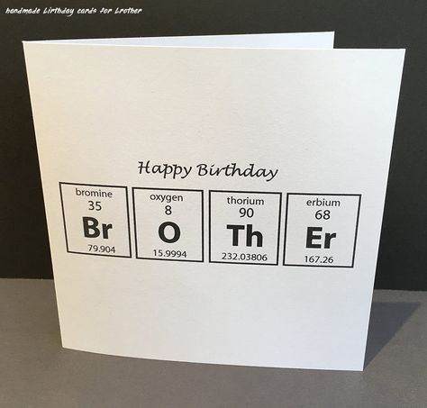 Diy Birthday Cards For Brother, Handmade Gifts For Boyfriend, Last Minute Birthday Gifts, Birthday Cards For Brother, Birthday Gifts For Brother, Handmade Birthday Gifts, Brother Birthday, Bday Cards, Cute Birthday Gift