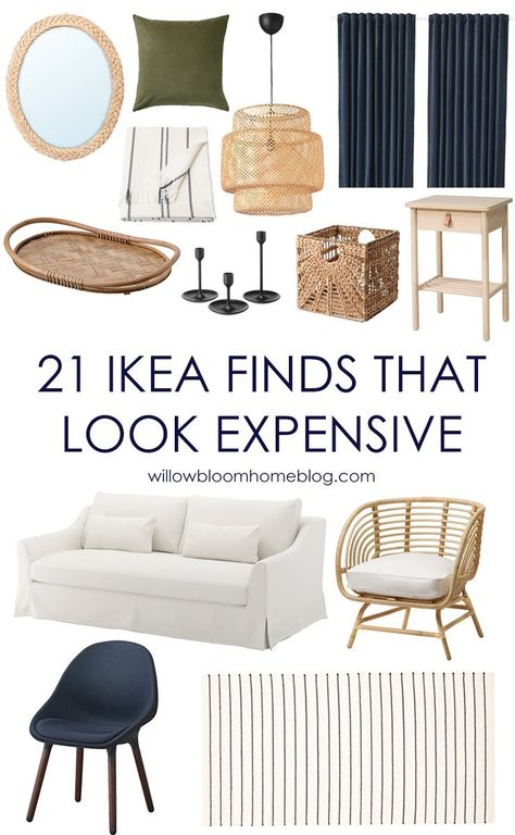 21 IKEA Finds That Look Expensive - Willow Bloom Home Ekenaset Ikea, Ikea Must Haves, Ikea Apartments, Ikea Mirror, Ikea Finds, Ikea Living Room, Ikea Decor, Ikea Home, Look Expensive