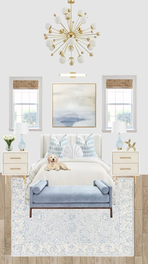 #myfirstshuffle Costal Bedroom, Surf Room Decor, Coastal Room Decor, Beachy Room Decor, Beach Room Decor, Beachy Room, Coastal Room, College Apartment Decor, Gold Home Decor