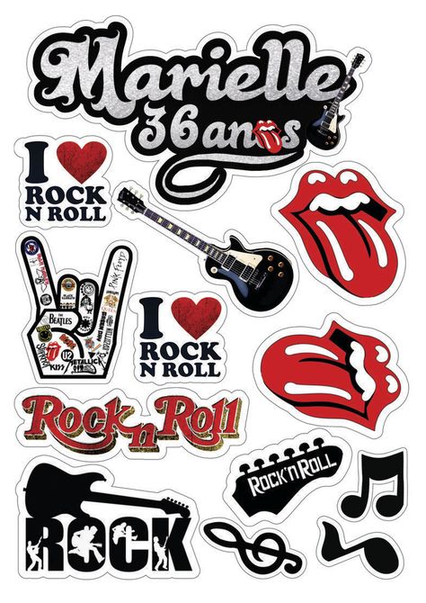 Bolo Rock, Festa Rock Roll, Rock And Roll Birthday, Vinyle Cricut, Rock Fest, Rock N Roll Party, Rock Star Party, Sassy Wallpaper, Truck Coloring Pages