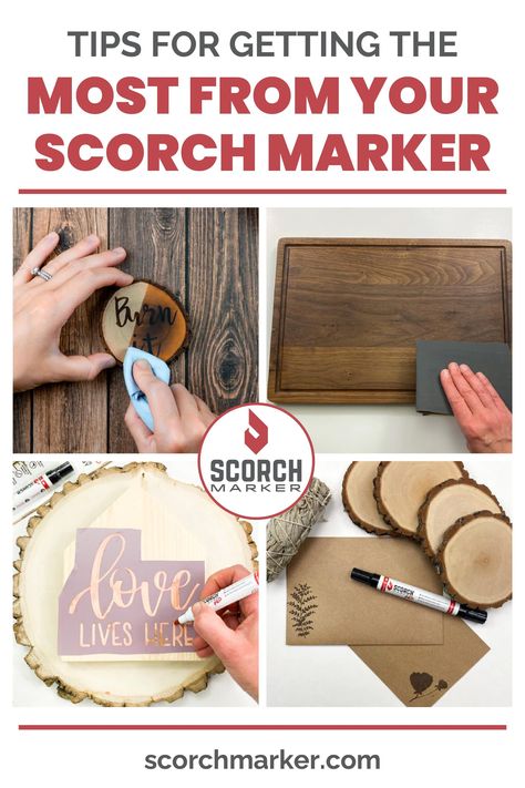 Couture, Marker Hacks, Easy Wood Burning, Wood Burning Marker, Scorch Marker, Wood Markers, Beginner Wood Burning, The Scorch, Easy Wood