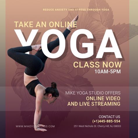 Yoga Advertising Ideas, Yoga Advertising, Yoga Poster Design, Yoga Marketing, Yoga Flyer, Fitness Flyer, Class Poster, Yoga Business, Yoga Online