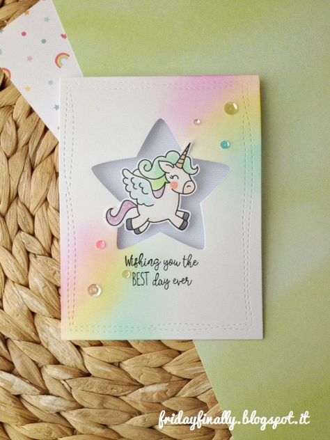 Diy Halloween Dekoration, Happy Unicorn, Unicorn Birthday Cards, Ballon Party, Diy Unicorn, Unicorn Card, Theme Harry Potter, Mft Cards, Girl Birthday Cards