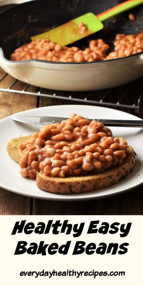 Healthy Baked Beans Recipe, Healthy Baked Beans, Low Sugar Baking, Simple Baked Beans Recipe, Low Calorie Baking, Easy Baked Beans, Baked Beans Recipe, Homemade Baked Beans, Healthy Eating Meal Plan