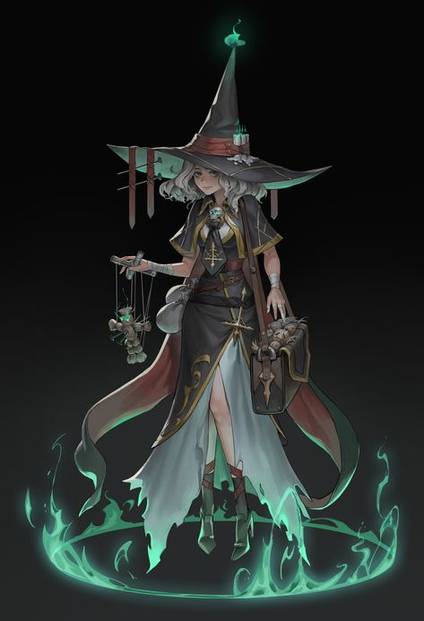 Witch Art Reference, Fantasy Classes, Witch Characters, Dnd Npc, Samurai Artwork, Evil Witch, Dnd Dragons, Female Character Concept, Modern Witch