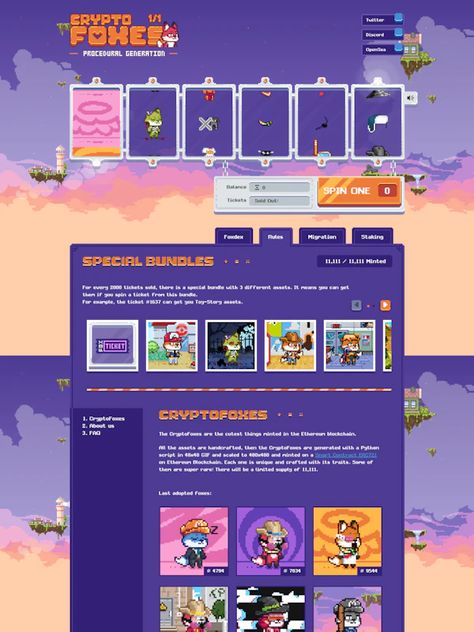 The Best Landing Page Design Inspiration, Templates and More | Landingfolio Pixel Art Website, Procedural Generation, Landing Page Design Inspiration, Best Landing Page Design, Landing Page Inspiration, Landing Page Examples, Best Landing Pages, Art Web, Game Interface