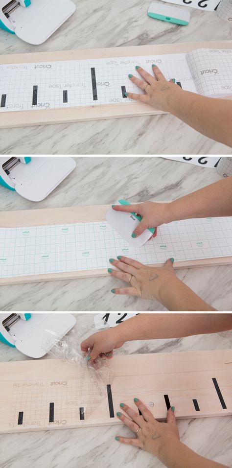 Cricut Growth Chart, Cricut Height Chart, Growth Charts For Kids, Toddler Height Chart, Grow Chart For Kids, Growth Chart Ideas, Growth Chart Diy, Wall Ruler Growth Charts Diy, Playroom Renovation