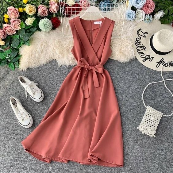 2021 Slim V Neck Summer Midi Long Bandage Dress Vestido De Festa Party Tank Sundress Women Casual Elegant A-Line Tie Vestidos