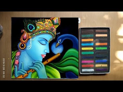 Painting Krishna Drawing Easy With Colour