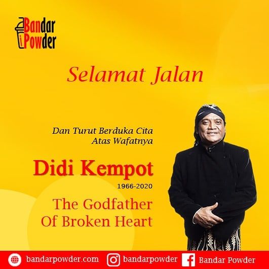 Turut Berduka Cita Atas Berpulangnya Sang Maestro Campursari Indonesia Hari Ini Selamat Jalan Pakde Didi Kempot The Godfather Bandar Movie Posters Instagram