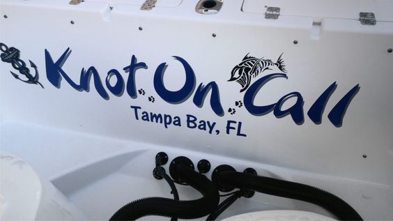 "Knot On Call" Boat Decal