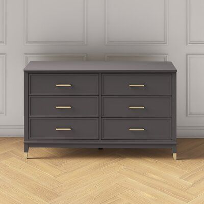 westerleigh 6 drawer double dresser white