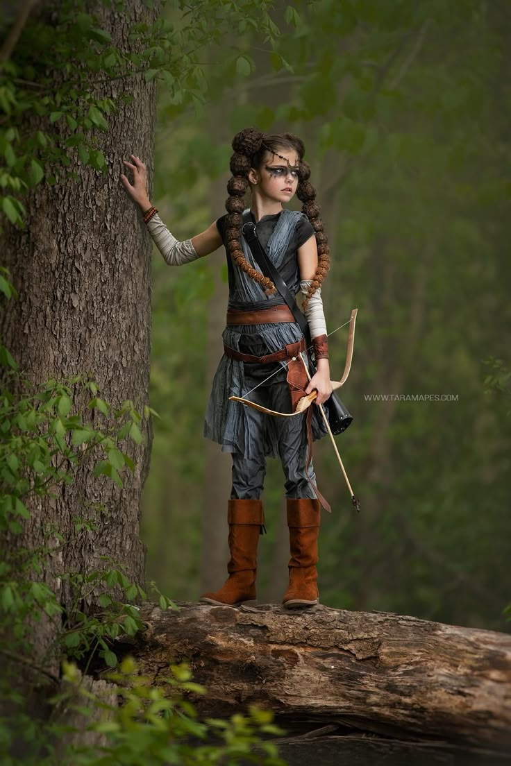 Viking Girl Costume, Family Viking Costumes, Woodland Elf Costume Kids, Pregnant Viking Costume, Wood Nymph Costume Kids, Jungle Warrior, Jungle Warriors, Jungle Outfit, Peter Pan Costumes