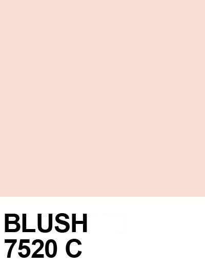 a pink wall with the words blush 7220 c in black and white on it