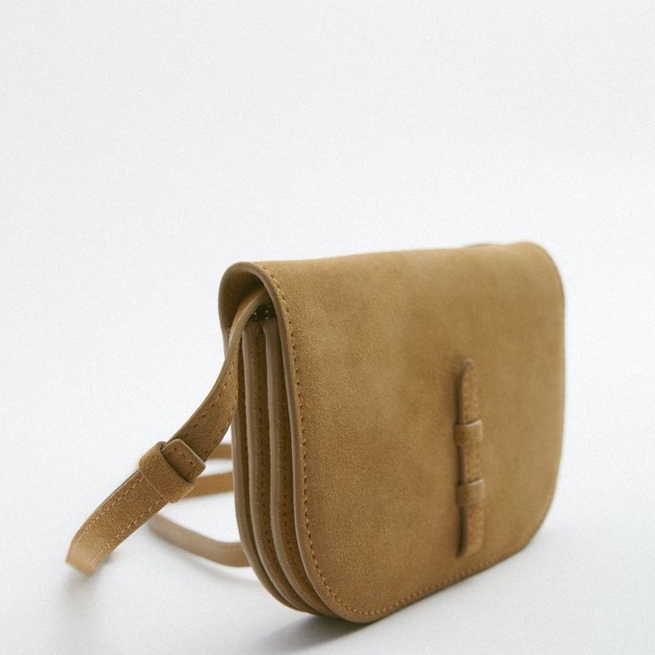 Nwt Zara Beige Split Leather Crossbody Brand New With Tags Split Suede Crossbody Bag. Lined Interior With Pocket. Adjustable Strap. Flap With Magnetic Clasp Closure. - 100% Cow Leather Zara Purse, Zara Handbags, Animal Print Tote Bags, Pink Crossbody Bag, Zara Bags, Quilted Tote Bags, Croc Leather, Raffia Bag, Mini Tote Bag