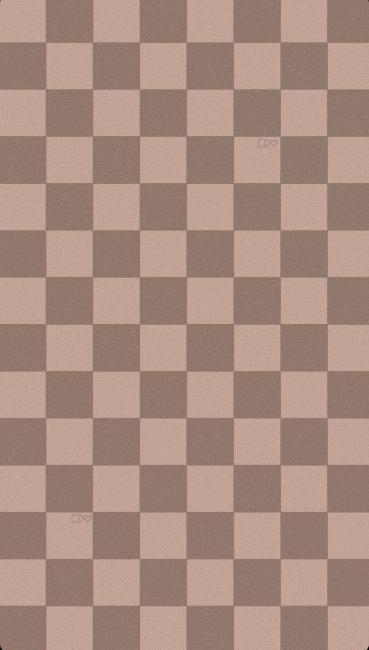 a brown and white checkered pattern is shown