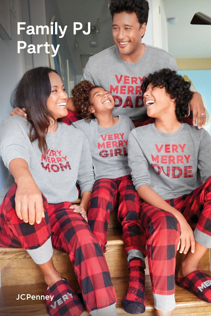 It’s PJ party time! Make a match (or mix things up) with pop-of-print pajamas for the whole crew from JCPenney. These matching styles are just the thing to prep your fam for the ultimate holiday photo op. Or, get into these snuggle-worthy (and so-warm) essentials for the ultimate winter’s nap. There’s comfort in numbers with styles for Mom, Dad, the littles—even the family pup! Matching Onesies, Family Pjs, Pj Party, Pyjamas Womens, Christmas Pajama Set, Winter Family, Christmas Pjs, Matching Family Pajamas, One Piece Pajamas