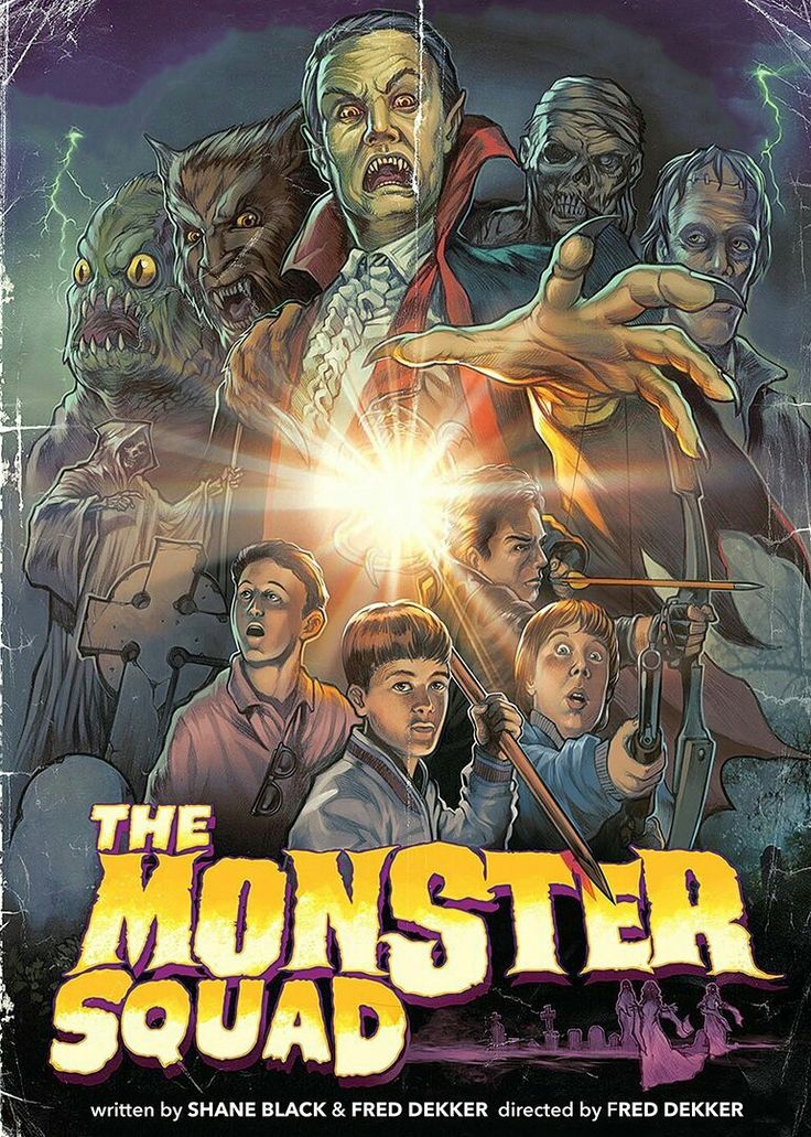 the monster squad poster for the movie