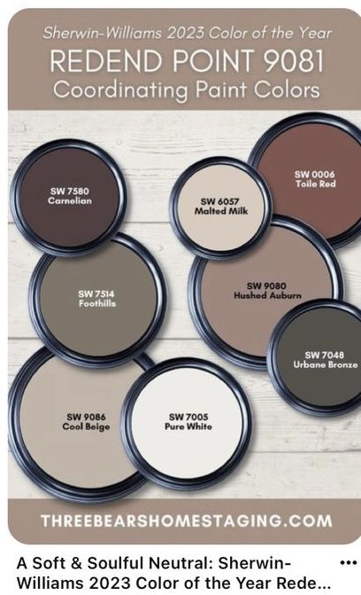 the redmond paint colors are available in several different shades, including neutrals and browns