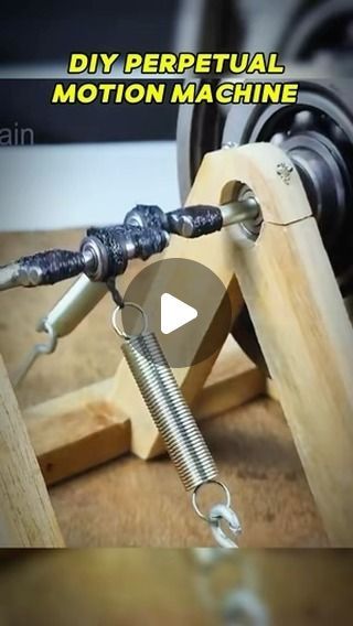 a video demonstrating how to make a diy perpetual motion machine for woodworking