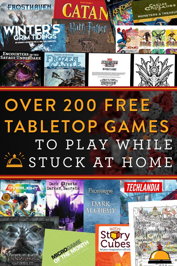 over 200 free tabletop games to play while stuck at home