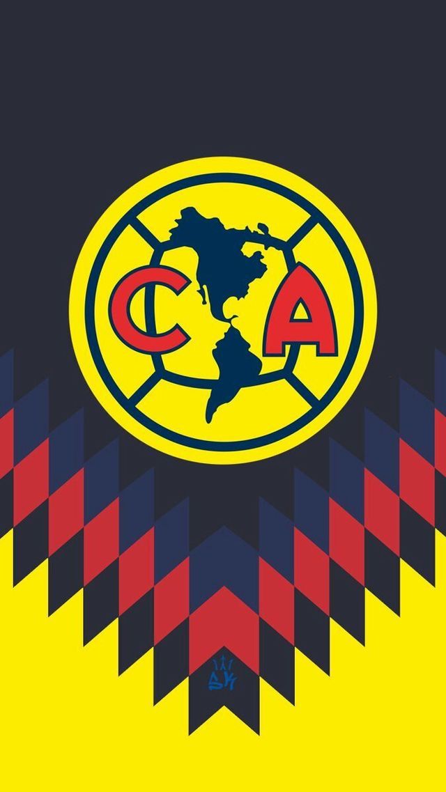 a soccer ball with the letters a and c on it in front of an abstract background