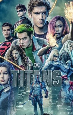 the titans movie poster with many characters