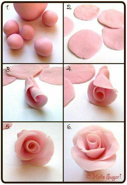 how to make fondant roses with icing step by step instructions for cake decorating