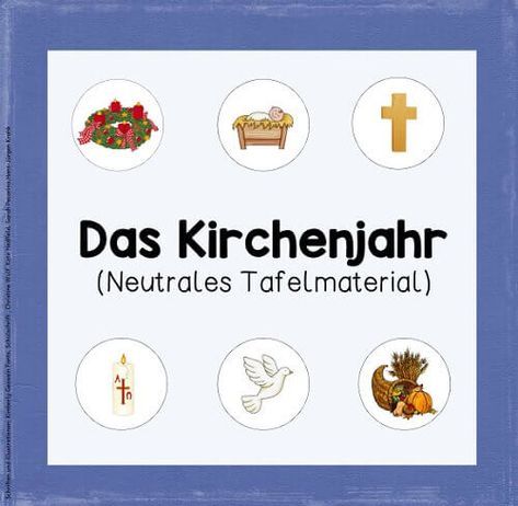 Tafelmaterial zum Kirchenjahr (neutrale Version) Wie gewünscht stelle ich heute noch die neutrale Version des Tafelmaterials zum Kirchenjahr online. Die Datei enthält nun die Bildkarten ohne farbigen Rand und die passenden Wortkarten. Außerdem habe ich eure gewünschten Feste (Reformationstag, Heiligenfeste, Buß- und Bettag und Ewigkeitssonntag)... Religious Education, Picture Cards, Kindergarten, How Are You Feeling, Education