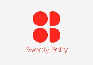 the logo for sweaty betty, a clothing brand that is designed to look like it has