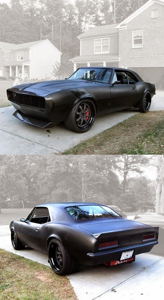 two pictures of the same car in different stages