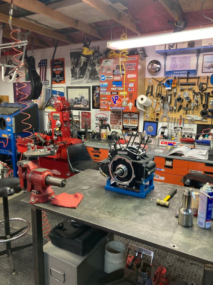 the shop is full of tools and equipment