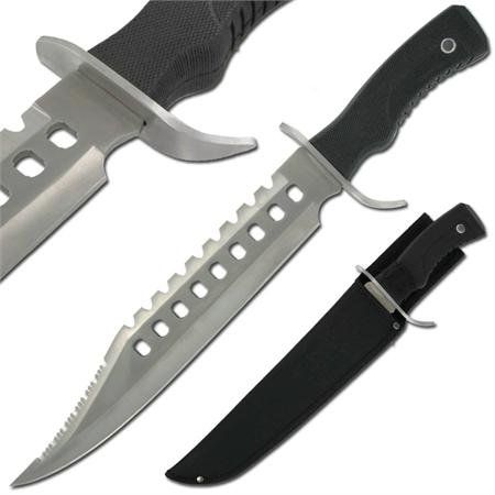 three different types of knifes with black handles and blades on each side, one is open