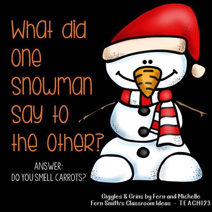 a snowman wearing a santa hat and scarf with the words, what did one snowman say to the other?