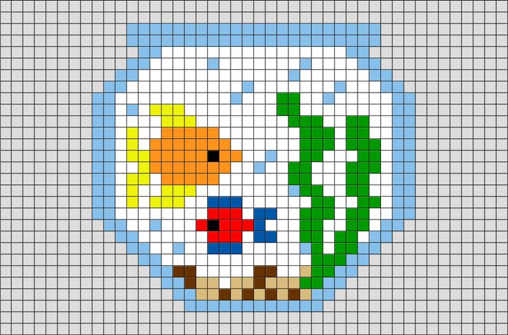 a cross stitch pattern with an image of a bird in a vase on the side