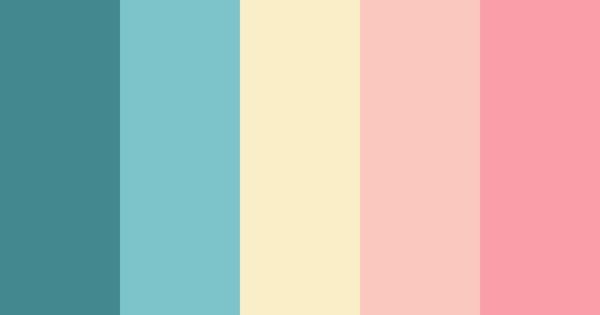 the color palette for this wallpaper is pink, blue and green