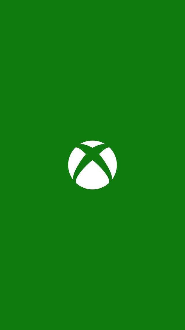 the xbox logo is shown on a green background with white letters and an x in the center