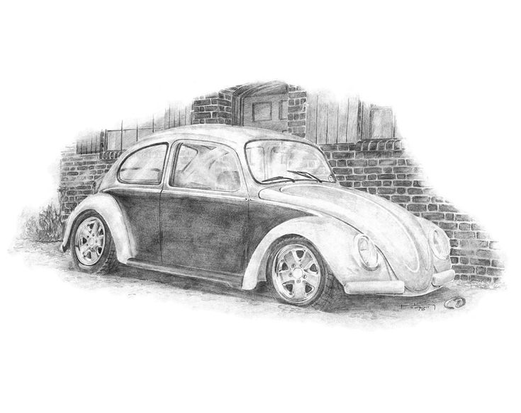 Classic VW pencil drawings | @thatdesigner | Drawings, Automotive art ...