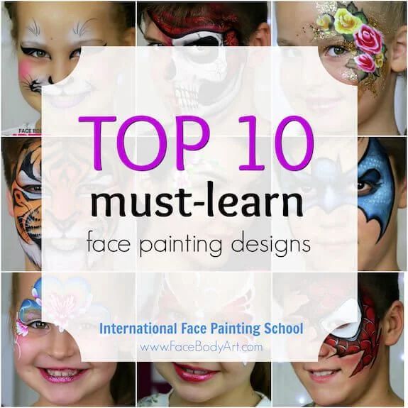 the top 10 must learn face painting designs