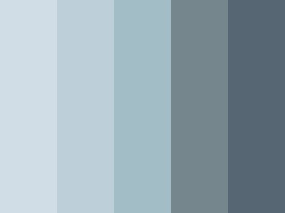 blue and gray color palette with white background