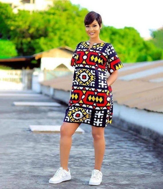 Ankara Short Gown Styles With Sneakers, Ankara Short Gown Styles, Gown Ideas, Funky Dresses, Short African Dresses, Gaun Fashion, African Fashion Skirts, Ankara Gown, Ankara Gown Styles