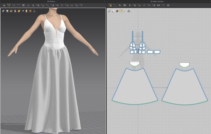 an image of a woman's dress in the 3ds maxmod studio